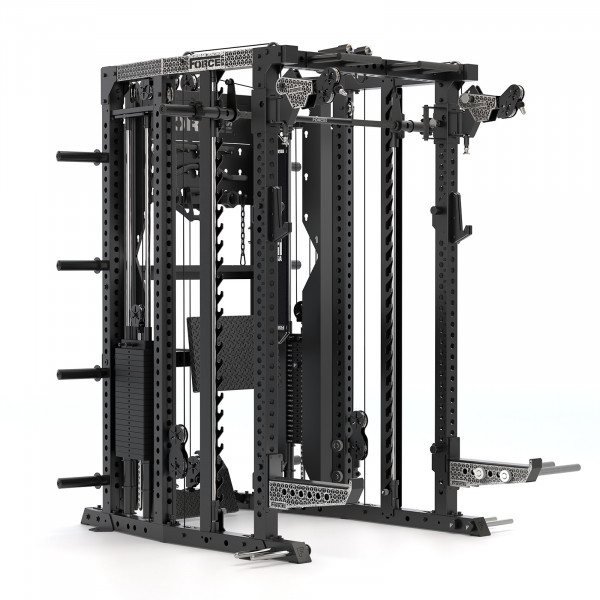 Front-left view of the Force USA C20 All-In-One Trainer