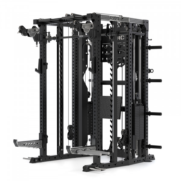 Front-right view of the Force USA C20 All-In-One Trainer