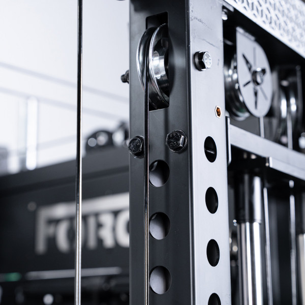 Pulley track detail on Force USA C20 Trainer