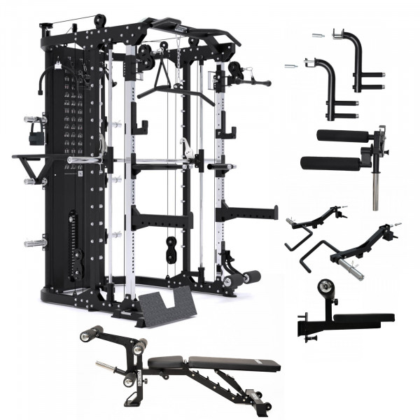 Bundle including Force USA G12 V2 + Extra Attachments + Bench