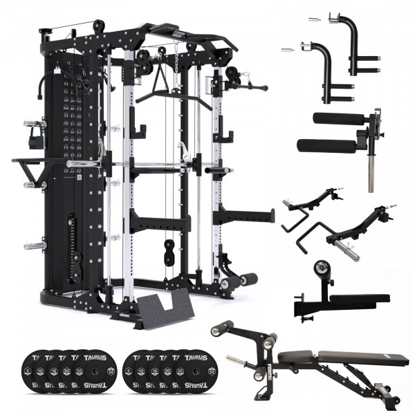 Bundle including Force USA G12 V2 + Extra Attachments + Bench + 150kg Bumper Set