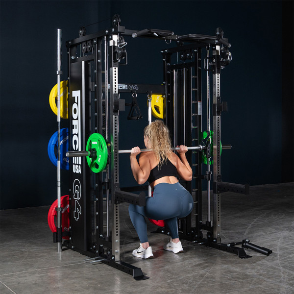 Back squat inside the Force USA G4 power rack