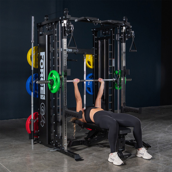 Barbell bench press inside the Force USA G4