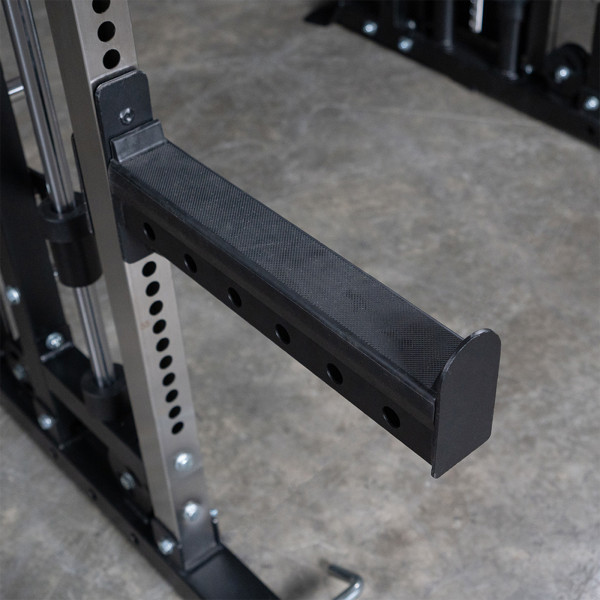 Close-up of front spotter arm on the Force USA G4