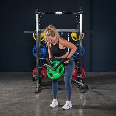 Landmine row exercise on the Force USA G4 