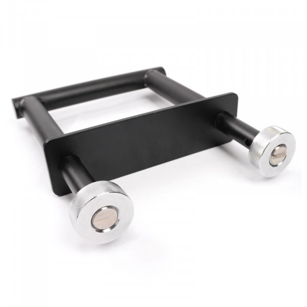 Close-up view of the Force USA Pull Up Bar Handle lock knobs