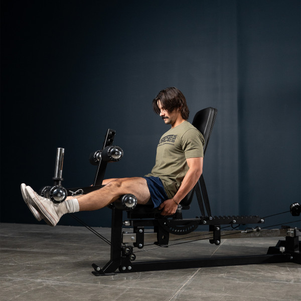 Seated leg extension on the Force USA Tandem Tower
