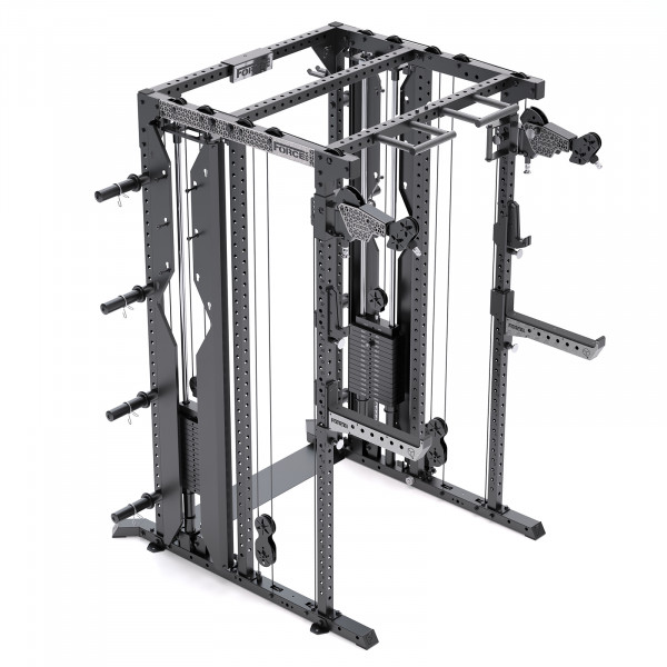 Product image of the ForceUSA M10 Frame with twin weight stacks, no Smith bar.