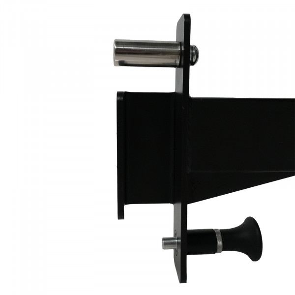 Close-up view of the attachment mechanism for the Force USA Lateral Row Seat (G6 G9, G12).