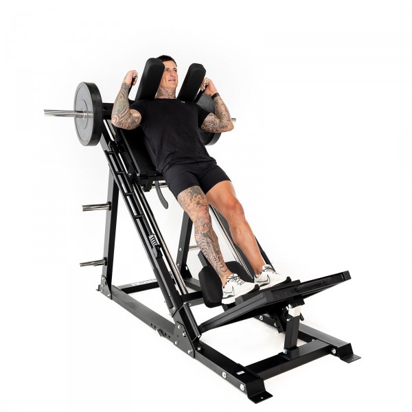Force USA Ultimate Leg Press and Hack Squat - hack squat in use