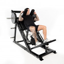 Force USA Ultimate Leg Press and Hack Squat - hack squat in use side view