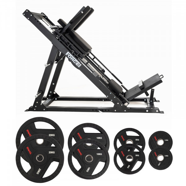 ForceUSA Ultimate Leg Press Hack Squat V2 + 75kg TPU Plates