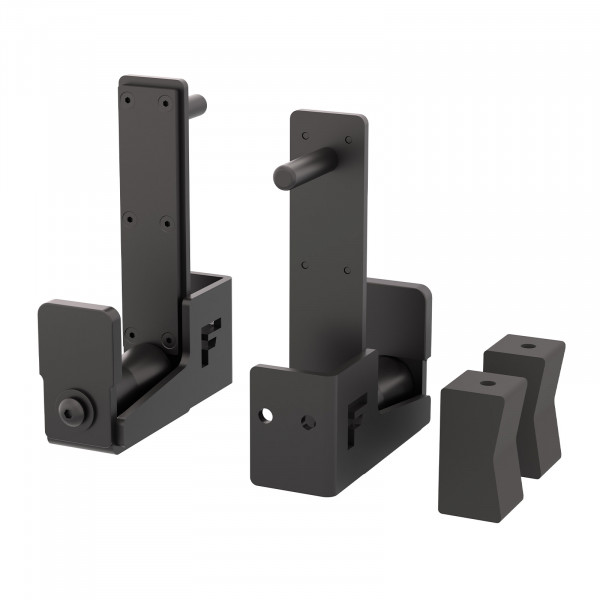 Rear view of the Force USA Hybrid J-Hook with inserts
