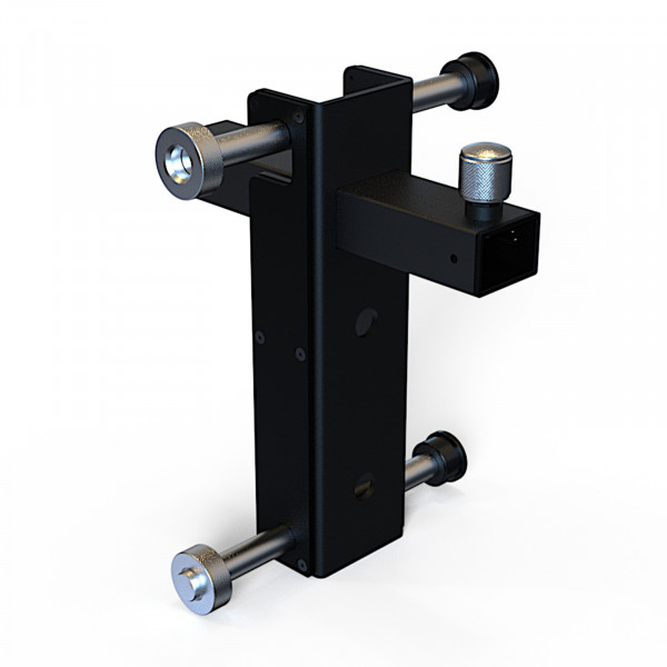 Rear-left top view of the Force USA Sliding Bench Attachment
