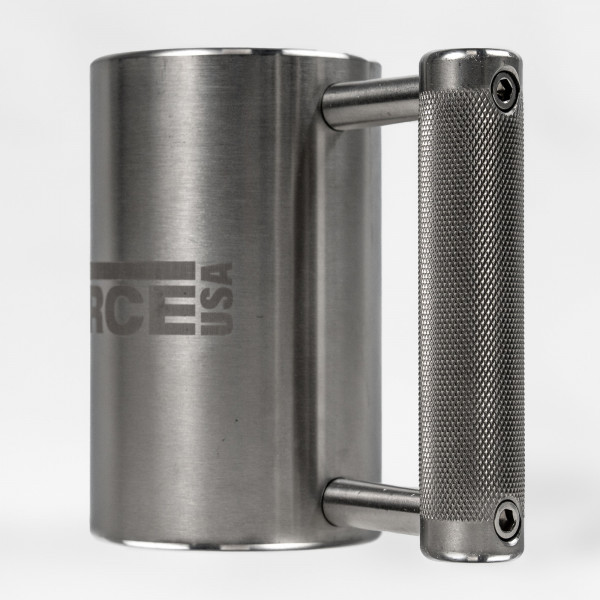 Side view of the Force USA 4 kg Steel Mug handle
