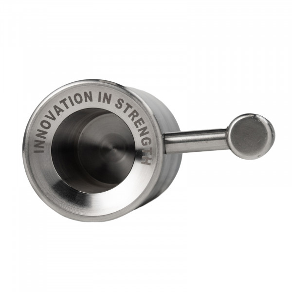 Top view of the Force USA 4 kg Steel Mug interior