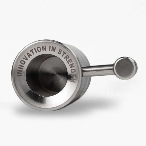 Top view of the Force USA 4 kg Steel Mug interior