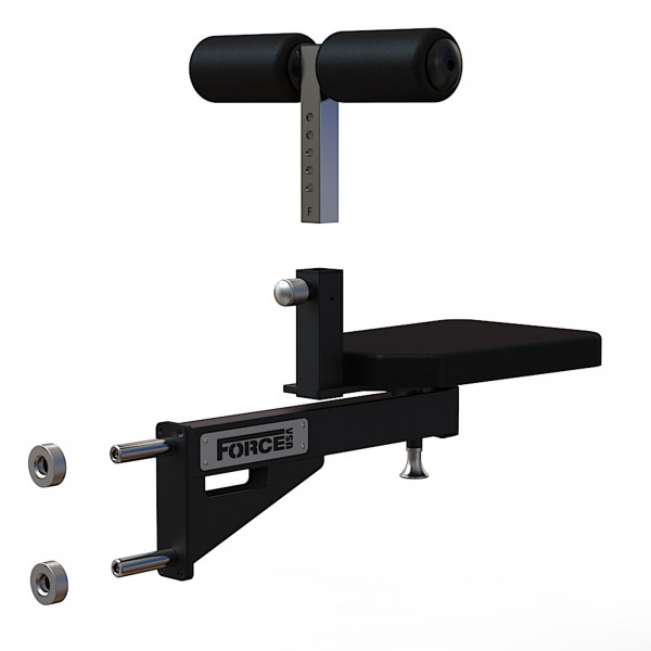 Image of the Force USA Swivel Seat v2 showing the exploded view