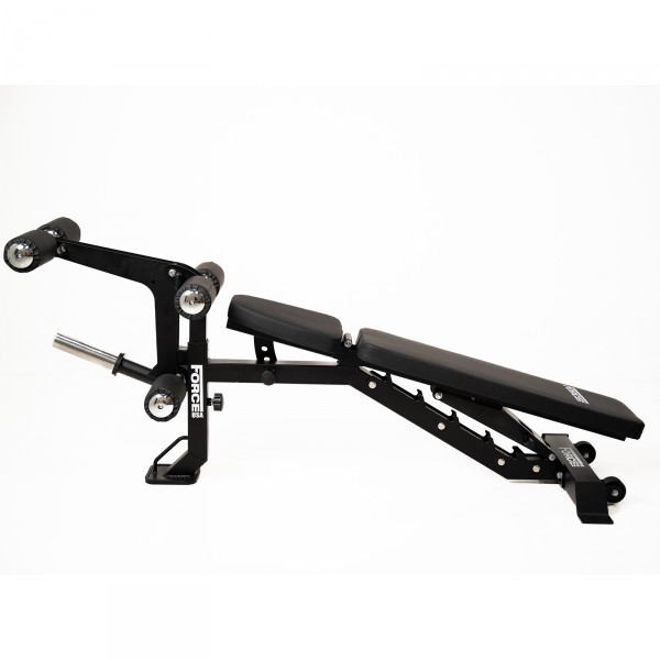 The MyBench V2 set up as a decline bench