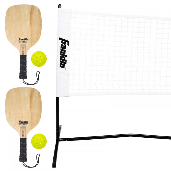 Franklin Pickleball 2-Player Court Set including paddles, balls and half court net