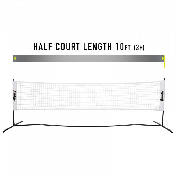 Franklin Pickleball 2-Player Court Set half court pickleball net with 10ft length graphic