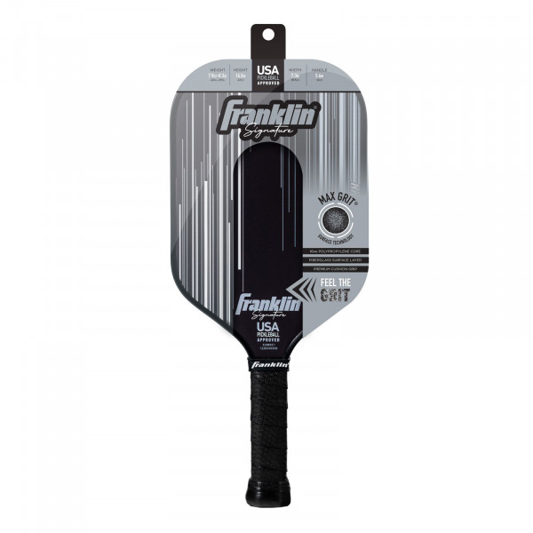 Franklin Signature Pro Series pickleball paddle, black, 16 mm, packaging