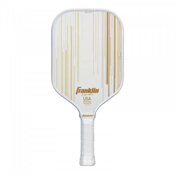 Franklin Signature Pro Series pickleball paddle, gold, 16 mm, front view