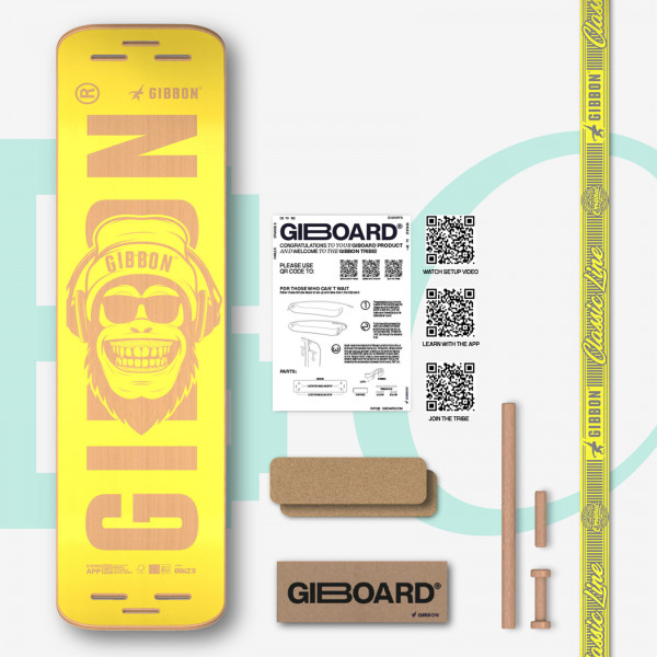 Full Gibbon Giboard Set Bonzo Classic with all parts and packaging