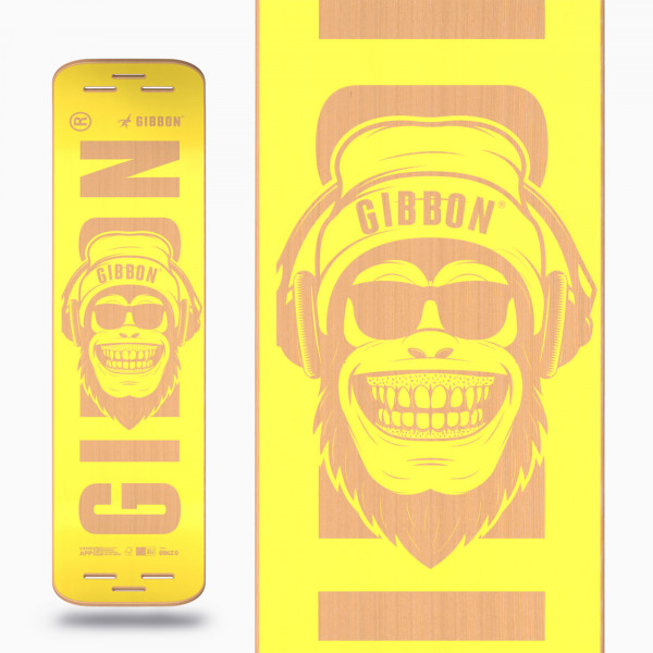 Top view of the Gibbon Giboard Set Bonzo Classic with full graphic