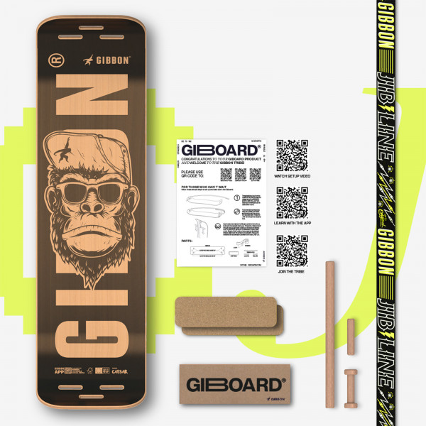 Full Gibbon Giboard Set Caesar Jib with all parts and packaging