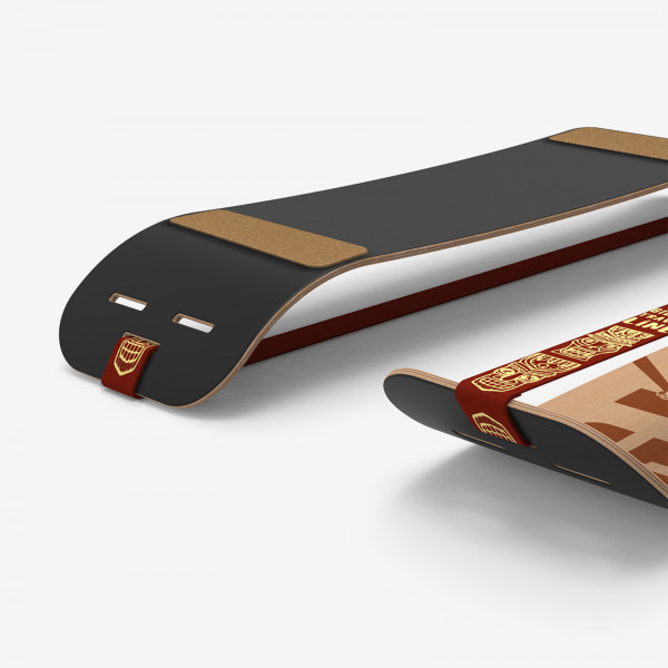 Close-up of the Gibbon Giboard Set Roots Rocker Travel with TravelLine