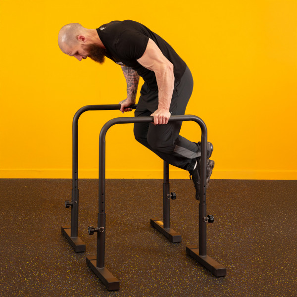 Gravity Fitness XL Adjustable Parallettes/Dipping Bars - lifestyle 2