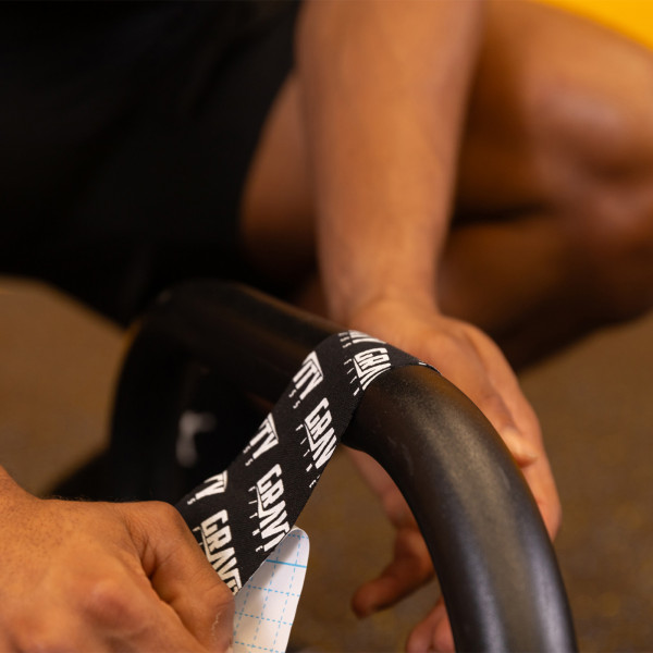 Lifestyle Image of the Gravity Fitness Anti-Sweat Grip Tape - wrap