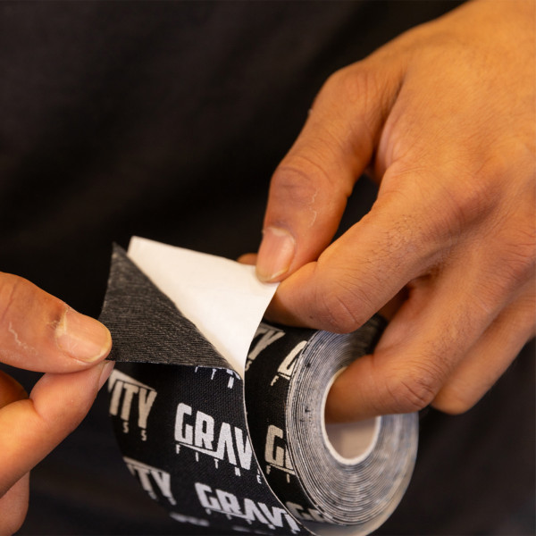 Lifestyle Image of the Gravity Fitness Anti-Sweat Grip Tape