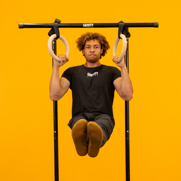 Gravity Fitness Wooden Rings - Lifestyle image - Ring hold