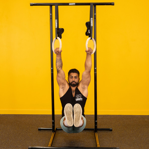 Gravity Fitness Wooden Rings - Lifestyle image - Ring hang