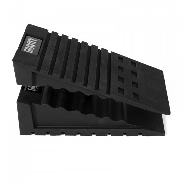 Product image of the Gravity Fitness 2-in-1 Squat Ramps - Full Product - parted