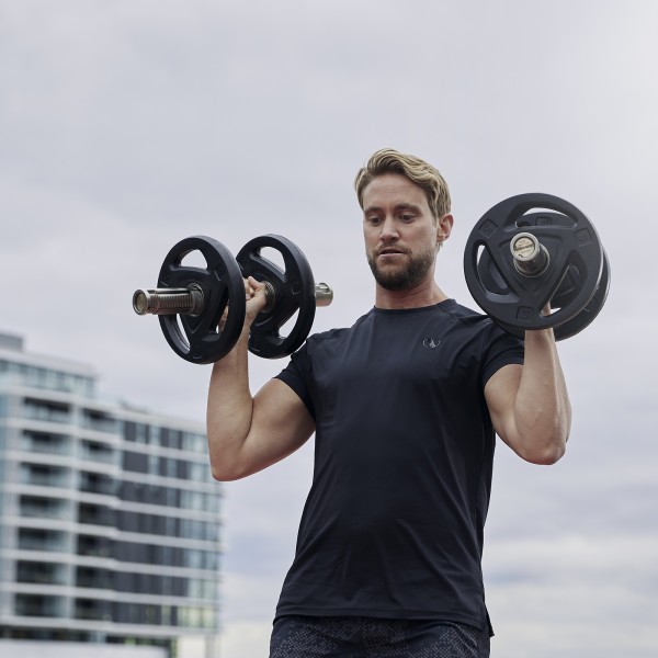 Gungnir Dumbler Dumbbells - in use