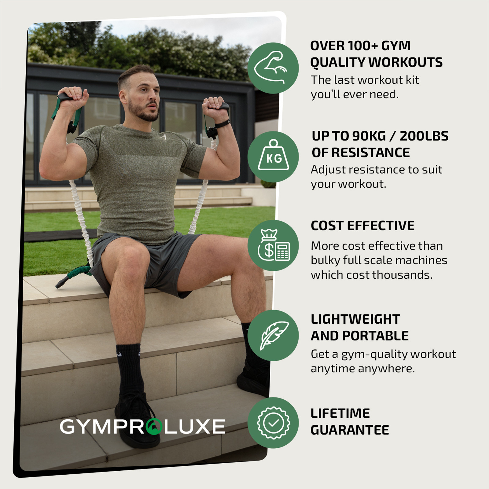 Gymproluxe Band and Bar Set