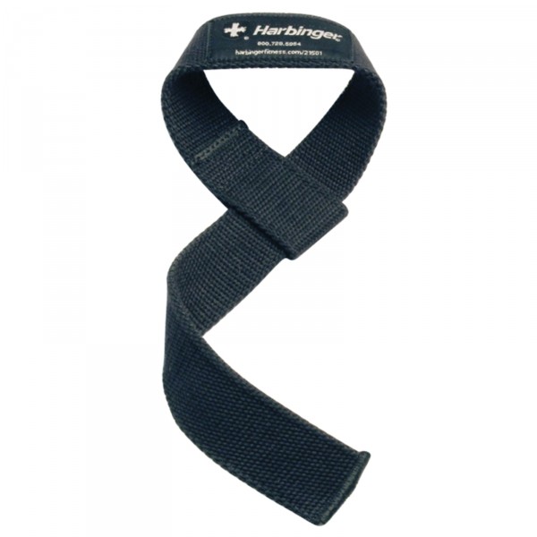 The Harbinger Cotton Lifting Straps have a secure grip for enhanced safety.