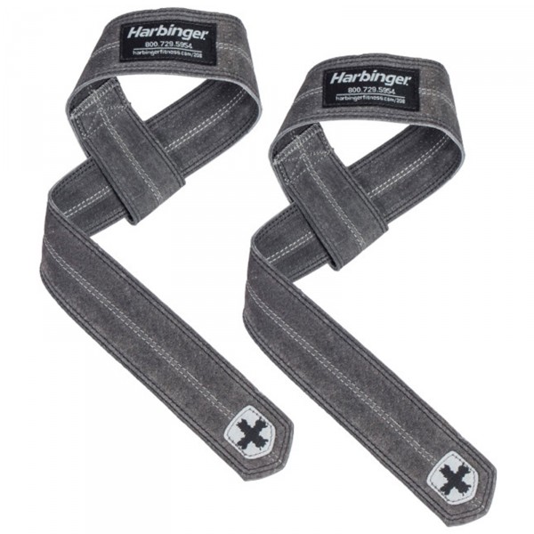 Harbinger Leather Lifting Straps Full view image