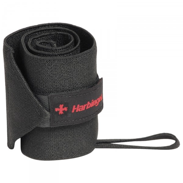 Achieve stability during heavy lifting with the Harbinger Pro Thumbloop Wrist Wraps 20" Black.