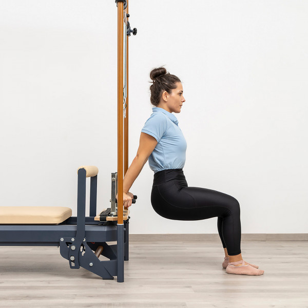 Tricep dip off the end of the HEGREN TALMA 62CR Cadillac Reformer