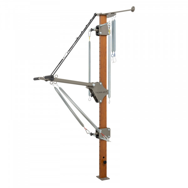 Side view of the HEGREN TALMA 62CT Convertible Tower - Wall Mounted - Quartz Grey