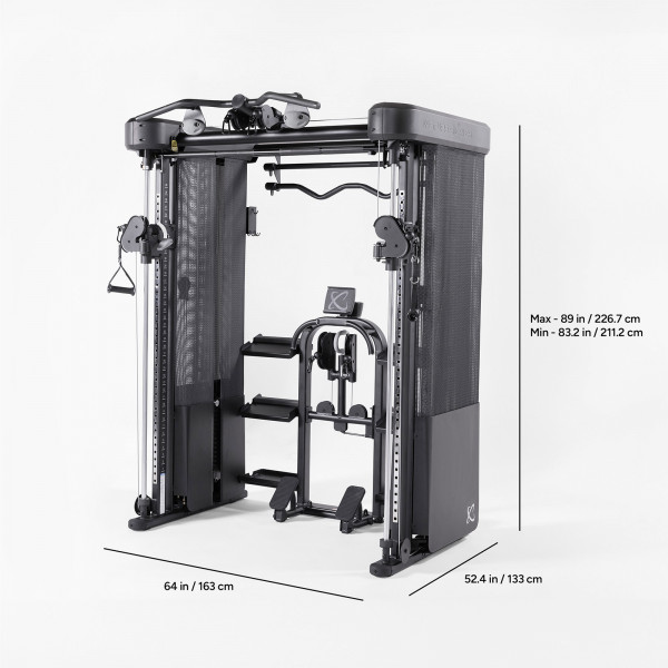 Dimensions of the Inspire Fitness FT2 PRO Functional Trainer.