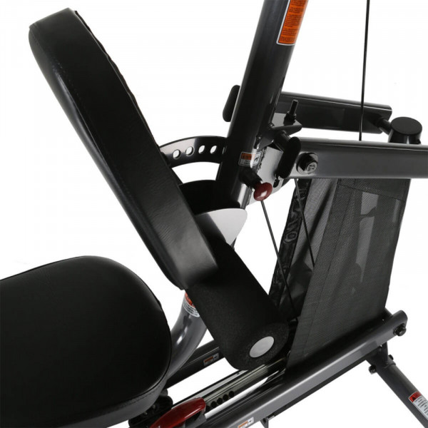 Top-down view of the Inspire Fitness BL1 Multi-Gym adjustable seat and backrest.