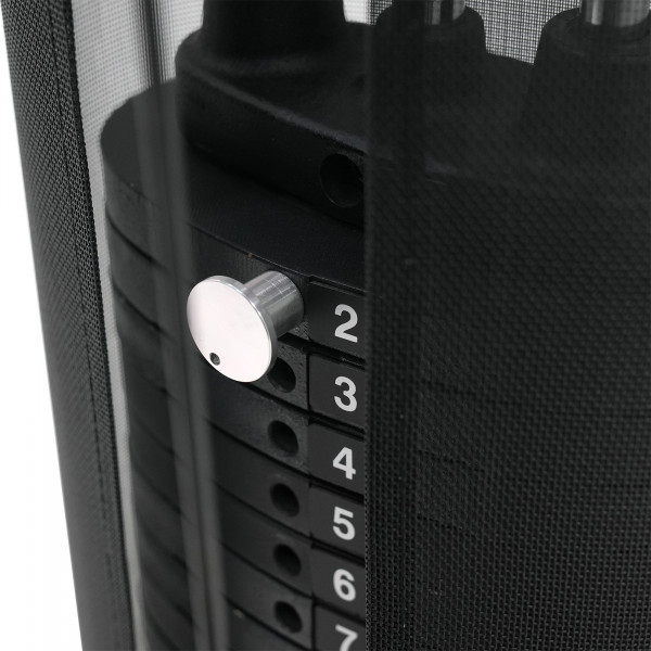 Weight stack of the Inspire Fitness M2 Multi-Gym