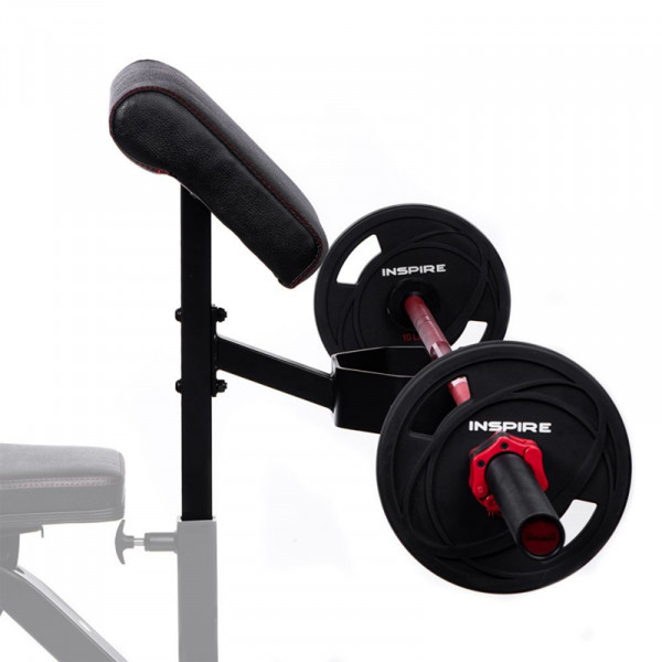 Hero image of the Inspire Fitness Preacher Curl Attachment.
