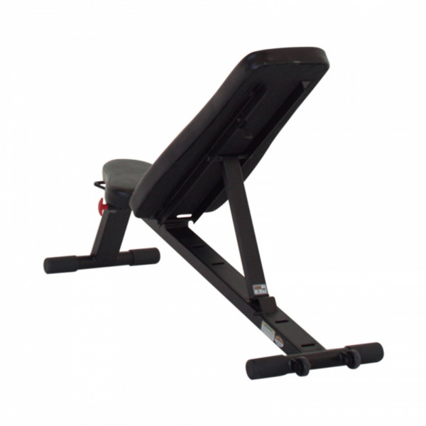 Rear angled view of the Inspire Fitness Folding Adjustable Bench.