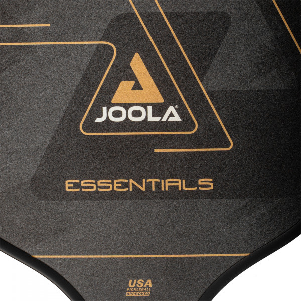 Close-up of the JOOLA Essentials Pickleball Paddle logo and design.

